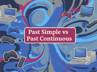 Illustration of Past Simple vs Past Continuous