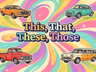 Illustration of This, That, These, Those