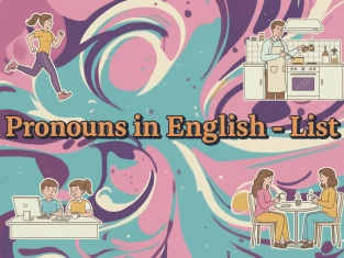 Illustration of Pronouns in English - List
