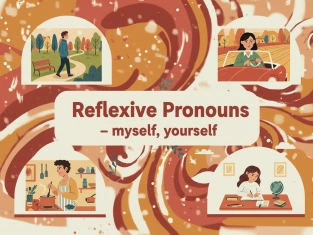 Illustration of Reflexive Pronouns – myself, yourself