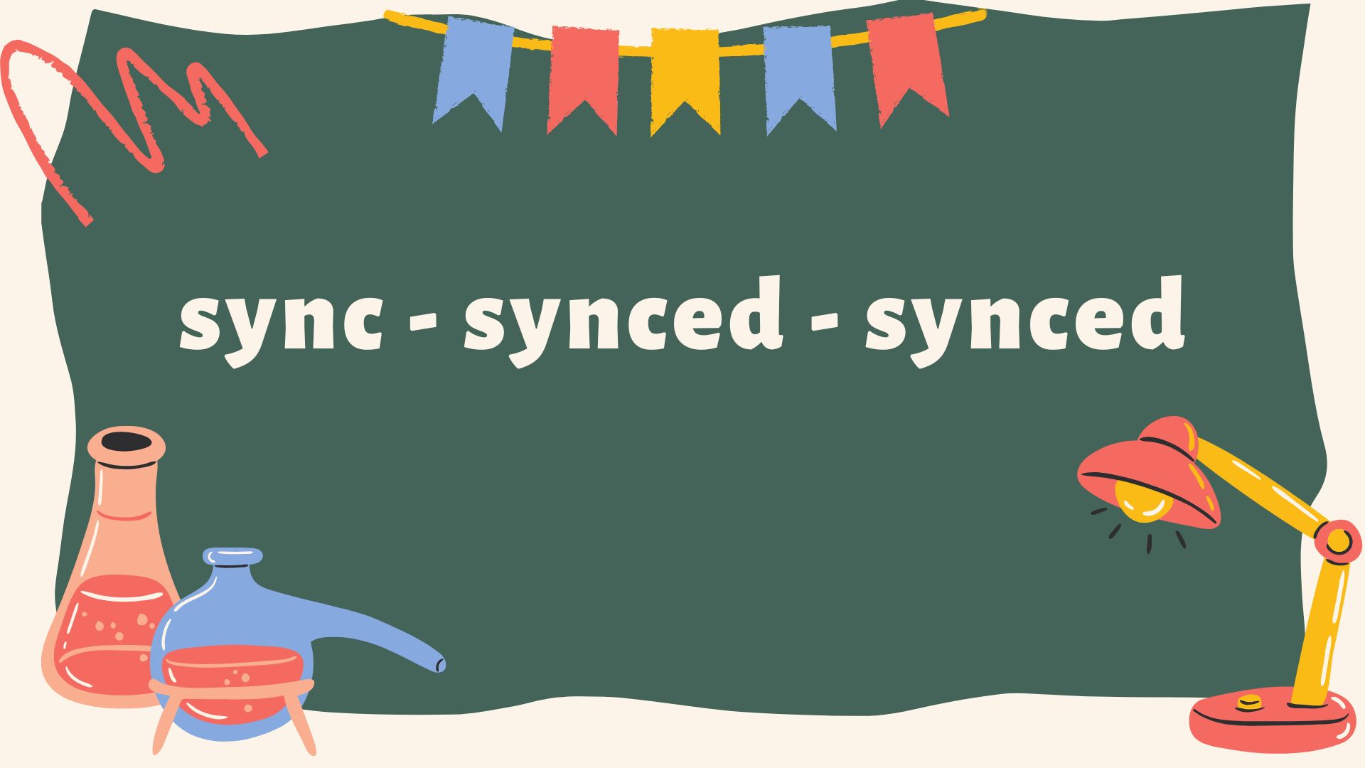 past tense of sync